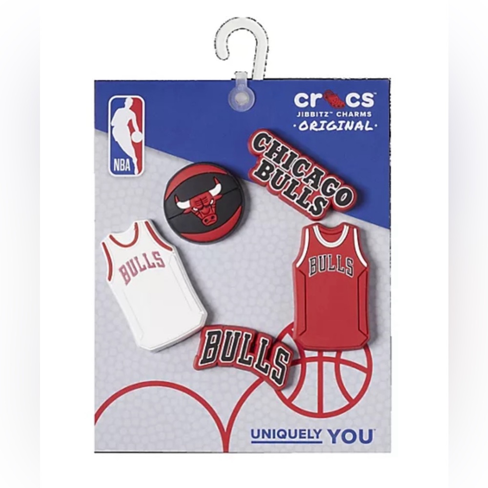 NBA Chicago Bulls Crocs Jibbitz 5-Pack